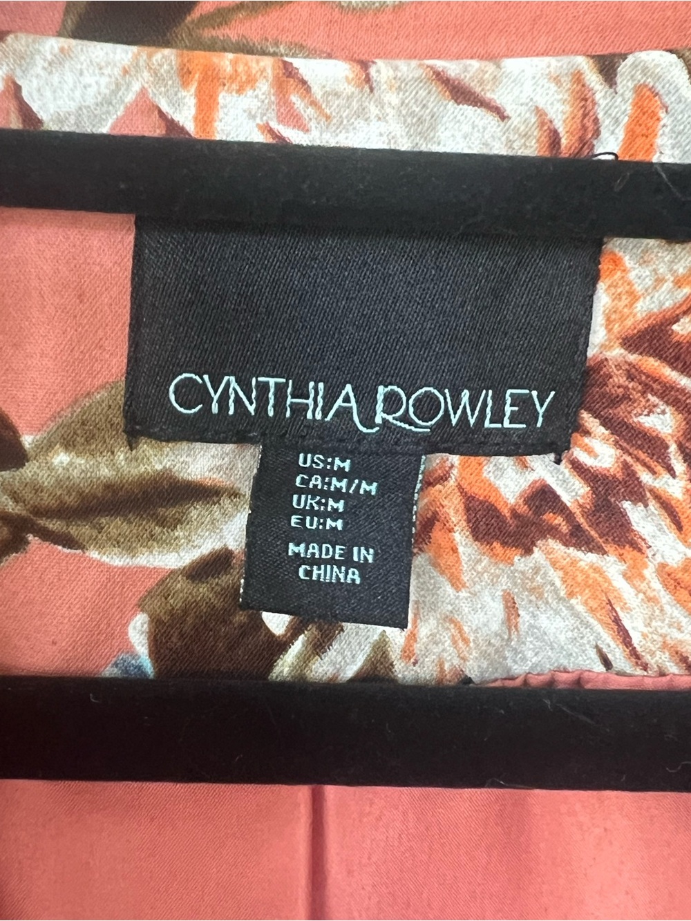 Orange Floral Blazer Jacket by Cynthia Rowley - Picture 3 of 7